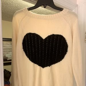 So cute heart sweater!